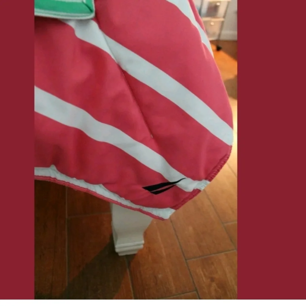 Nautica Kids‎ Nautical Pink/Peach and White Stripes
